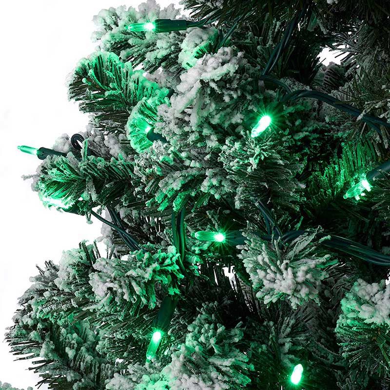 300 Light Outdoor/Indoor 300-Count Total HM5 LED, 50-Bulbs per 16.3FT Set, Green